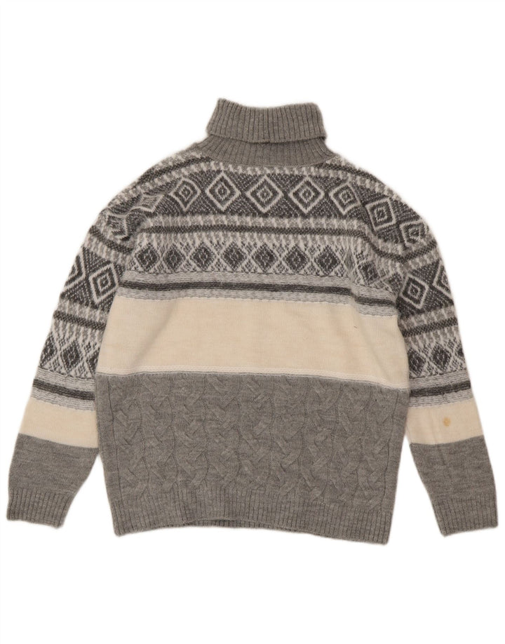 Marks & Spencer Dame Rullehals sweater UK 14 Medium Grey
