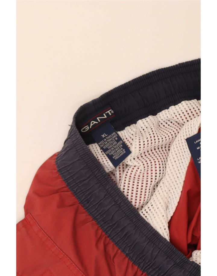 Gant Badeshorts til mænd XL Rød Colourblock Nylon