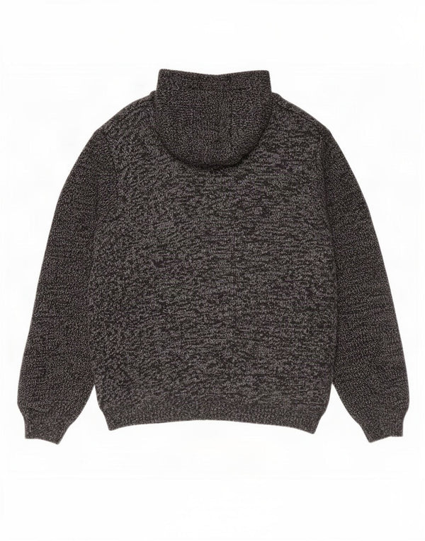 Jim Spencer Herre hættetrøje cardigan 3XL Grå Flecked Bomuld