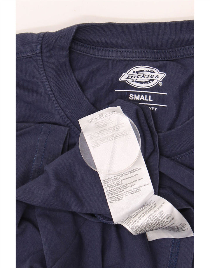 DICKIES Grafisk T-shirt til mænd, lille marineblå bomuld