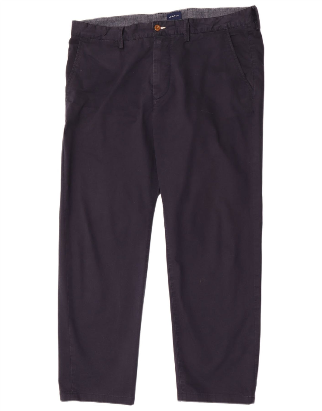 Gant Herre Regular Chino Bukser W38 L30 Marineblå Bomuld