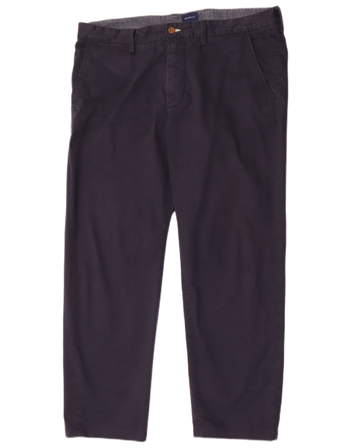 Gant Herre Regular Chino Bukser W38 L30 Marineblå Bomuld