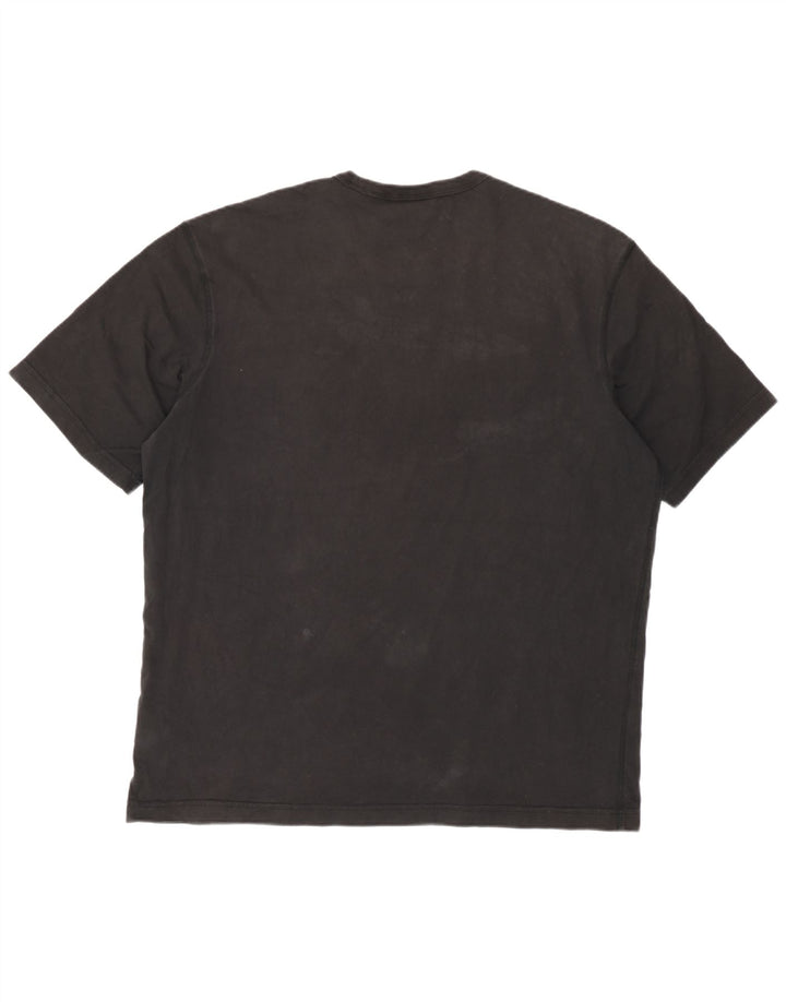 Adidas Herre Grafisk Regular Fit T-Shirt Top Stor Sort Bomuld