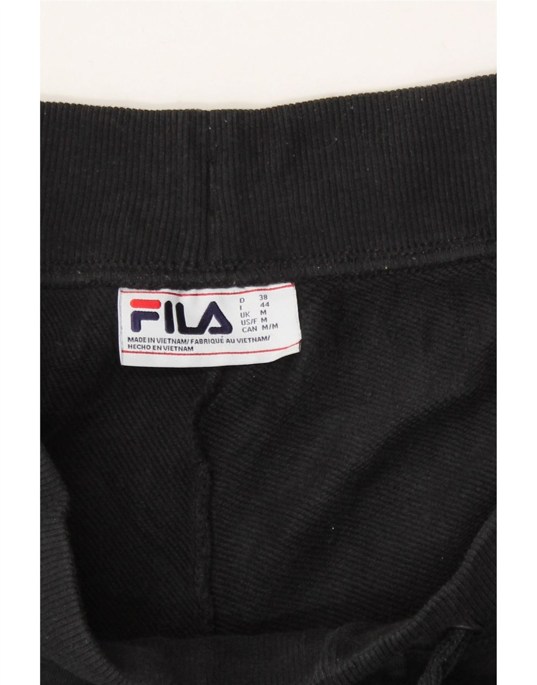 FILA Womens Tracksuit Trousers Joggers UK 14 Medium  Black Cotton Vintage Fila and Second-Hand Fila from Messina Hembry 