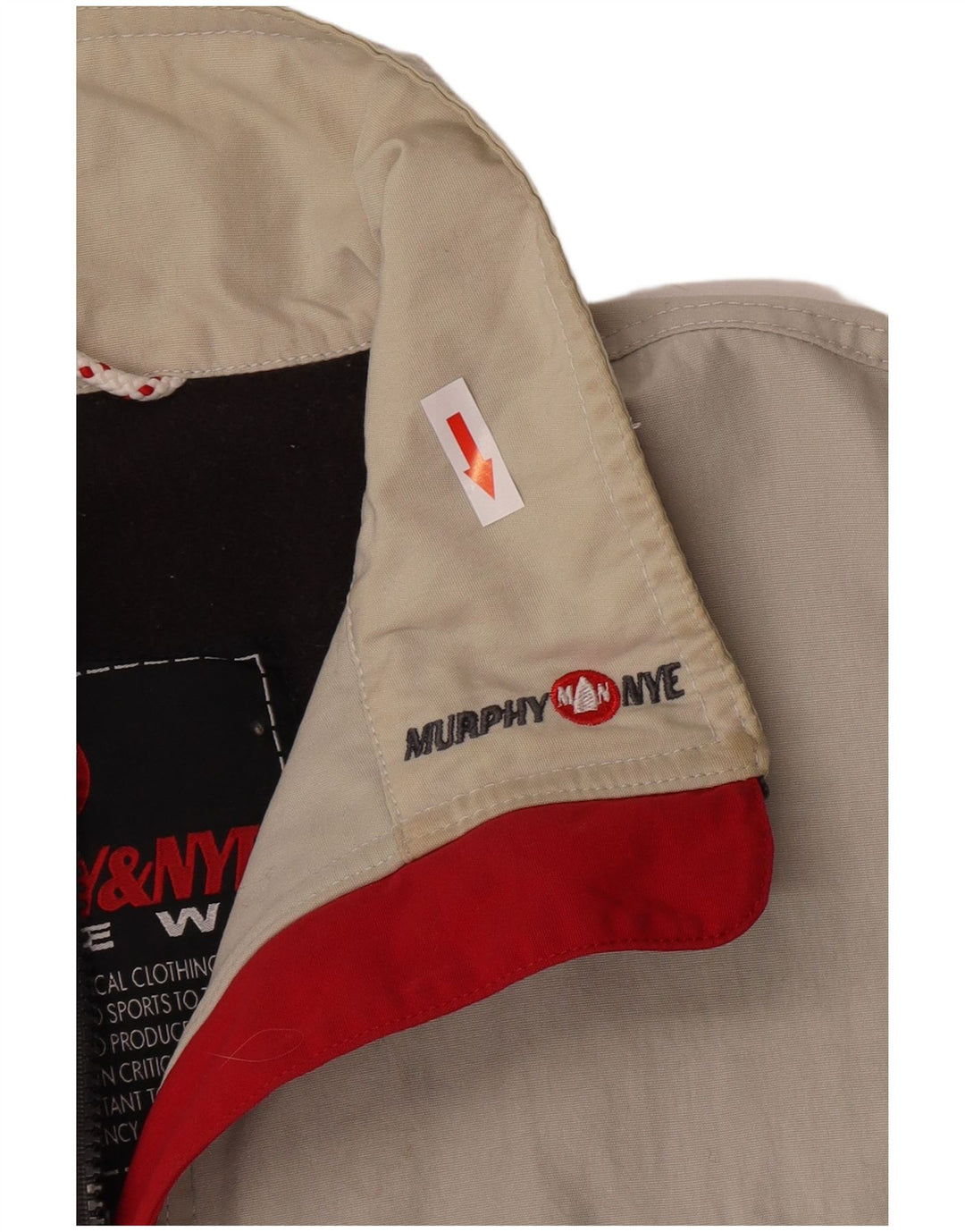 Murphy & Nye Herre Windbreaker Jacket UK 40 Stor Beige Polyamid