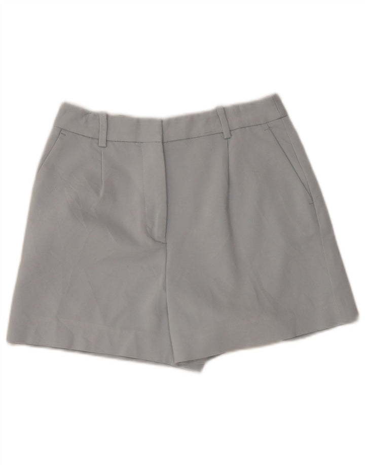 Zara kvinders højtaljede chinoshorts Medium W28 blå bomuld