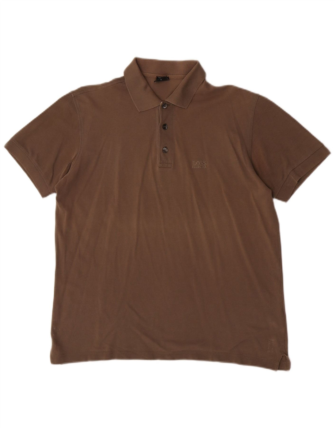 Hugo Boss herre poloshirt lille brun bomuld