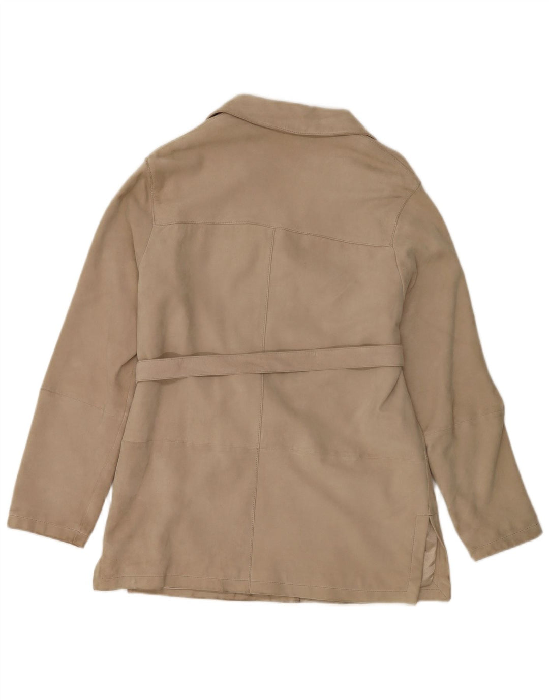 Ombraluce Dame Weekend 4 Button Ruskind Blazer Jacket IT 42 Medium Beige