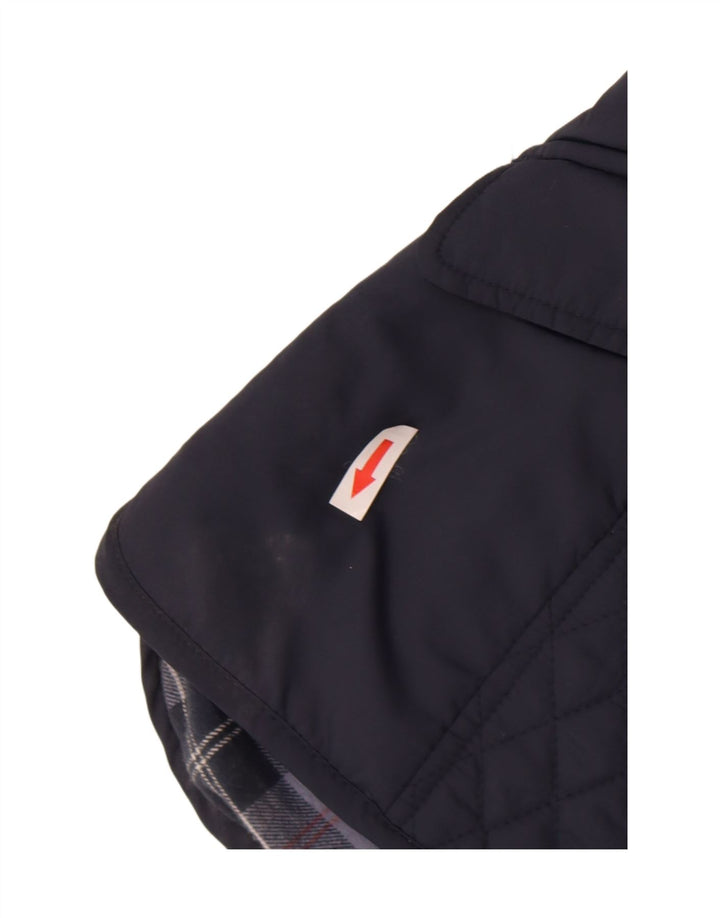 Musto Dame Quiltet Jakke UK 8 Small Navy Blue Polyester