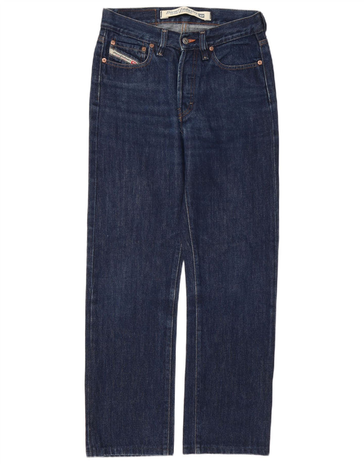 Diesel Straight Jeans til mænd W28 L28 Marineblå Bomuld