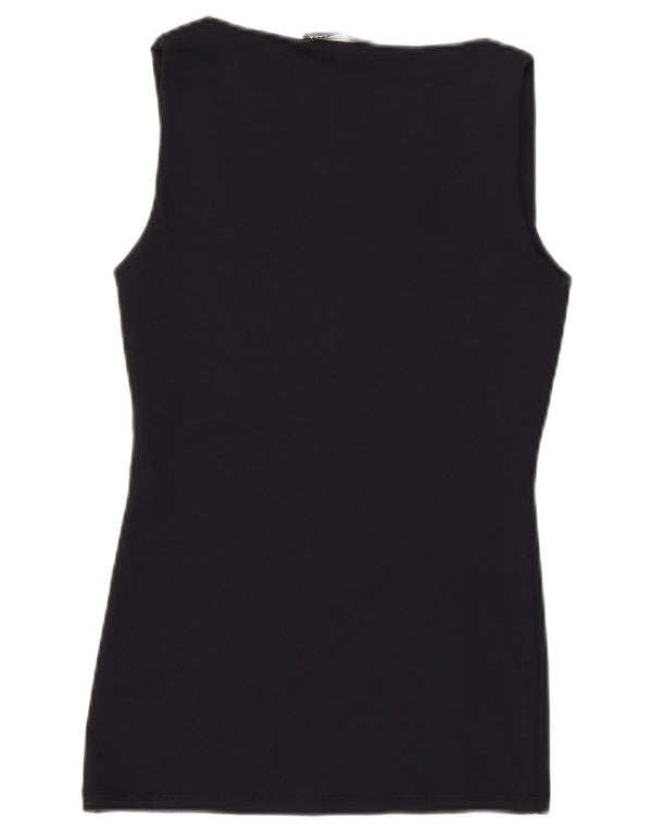 Zara Dame Ærmeløs Vest Top UK 8 Small Navy Blue