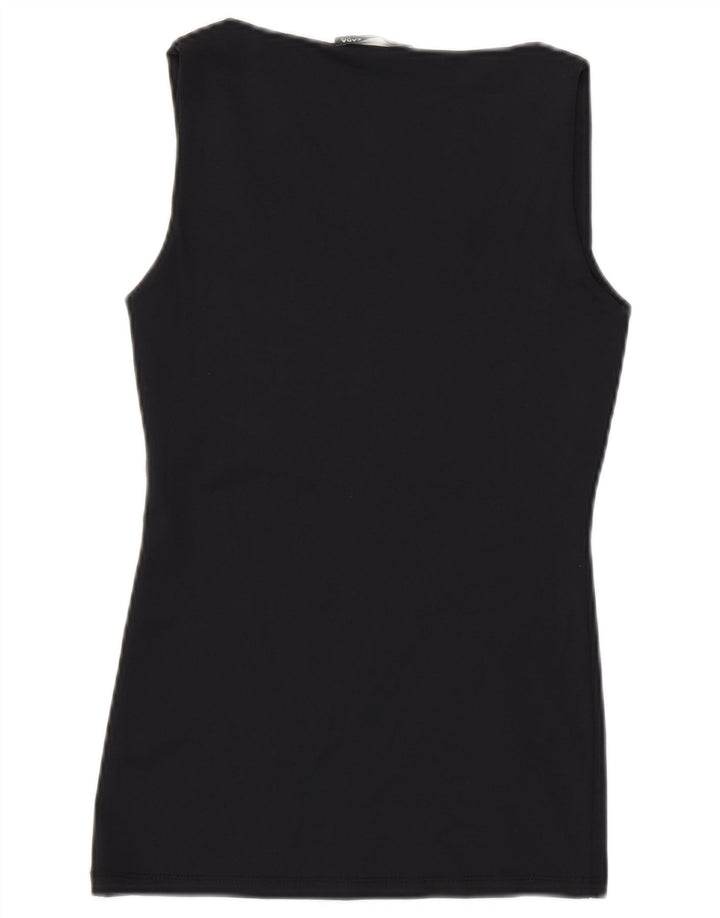 Zara Dame Ærmeløs Vest Top UK 8 Small Navy Blue