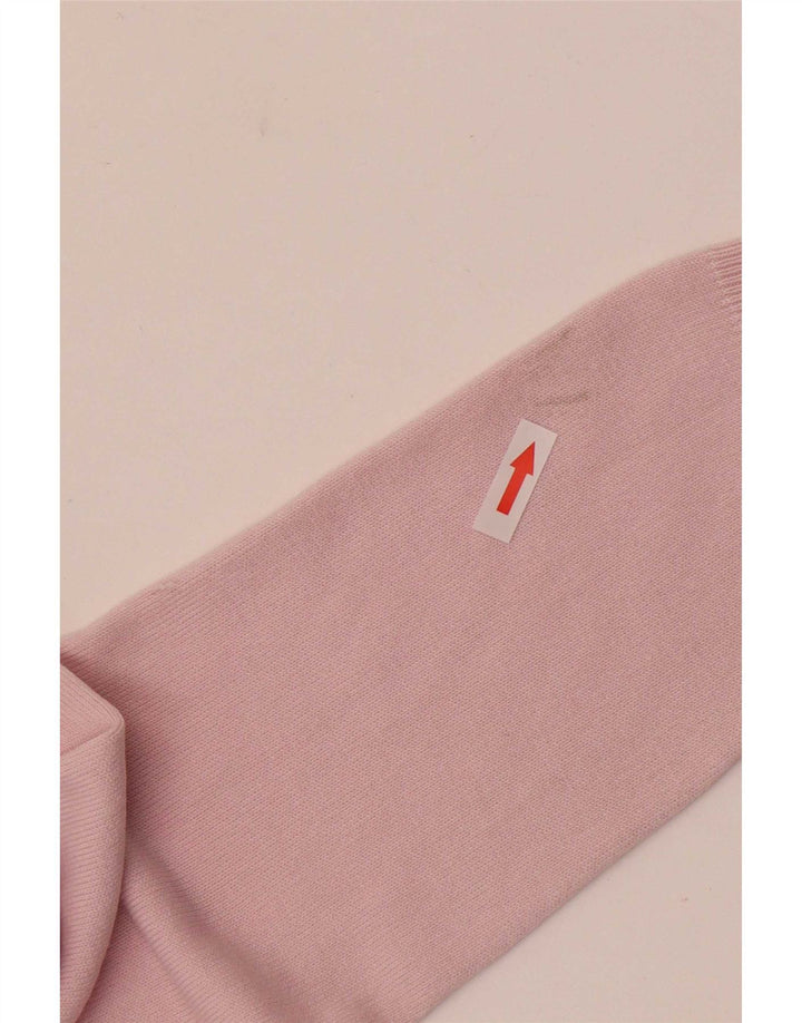 Marks & Spencer Dame V-hals sweater UK 12 Medium Pink Akryl