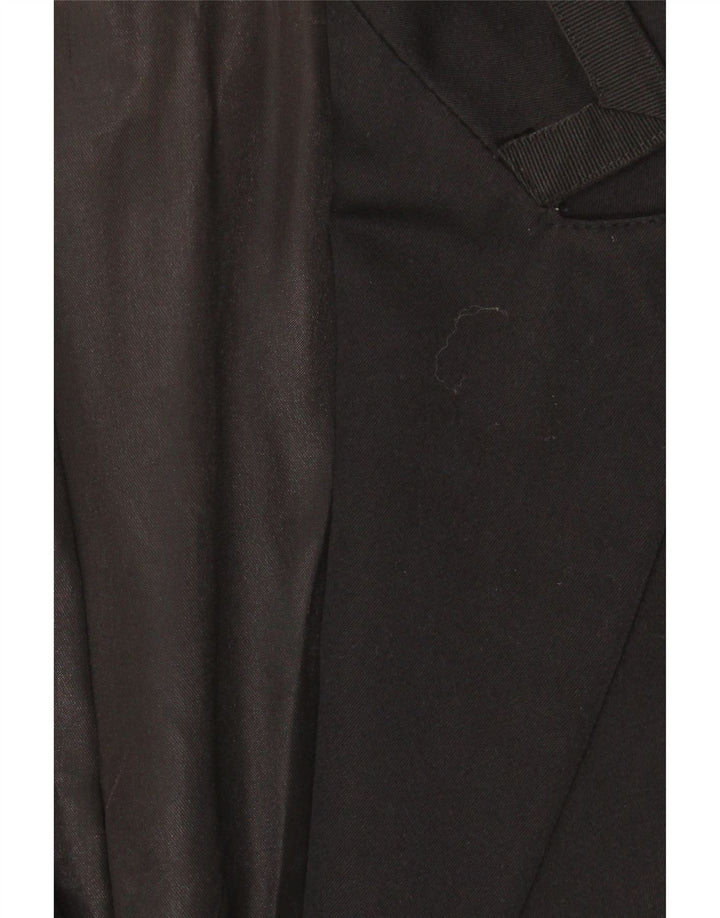 Vintage Dame 2 Button Blazer Jacket UK 16 Large Black