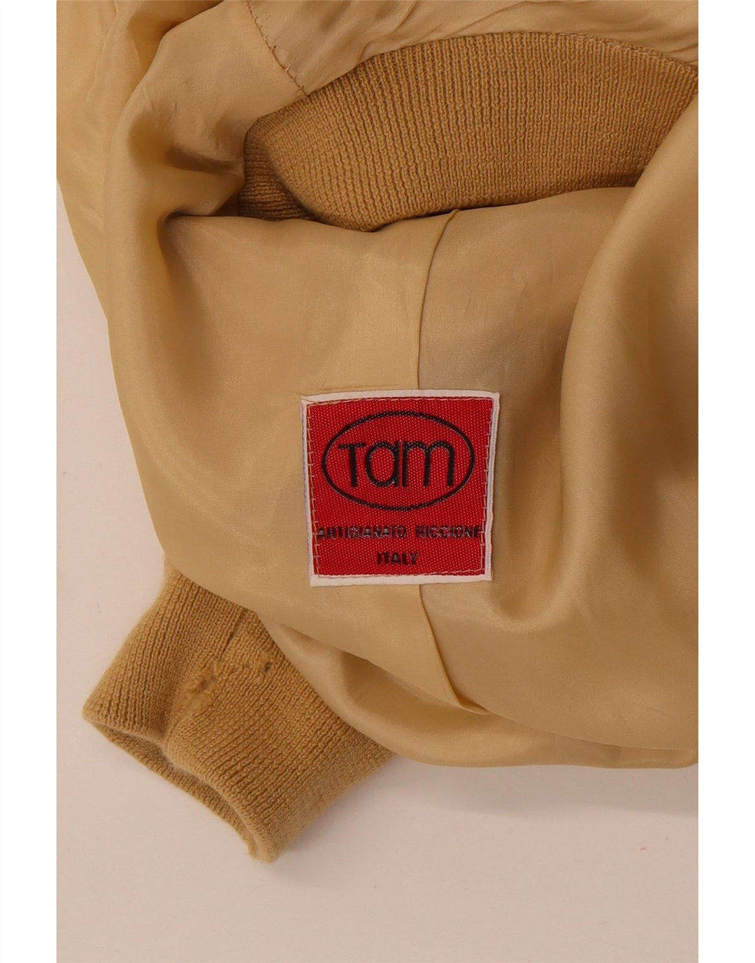 Vintage herre ruskind bomberjakke UK 38 Medium Beige