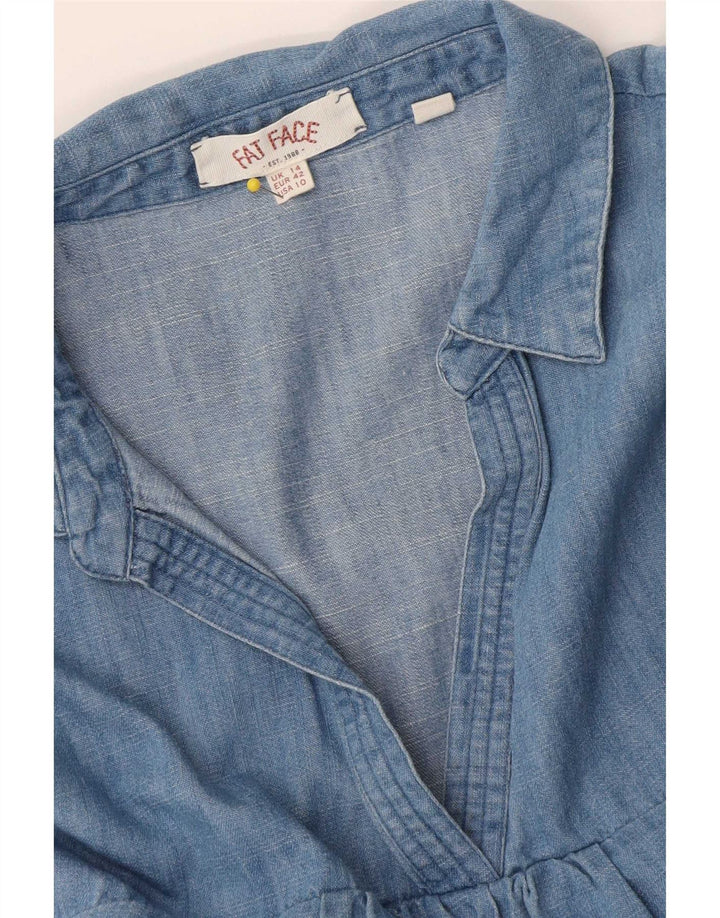 Fat Face Dame Denim Kjole UK 14 Large Blue