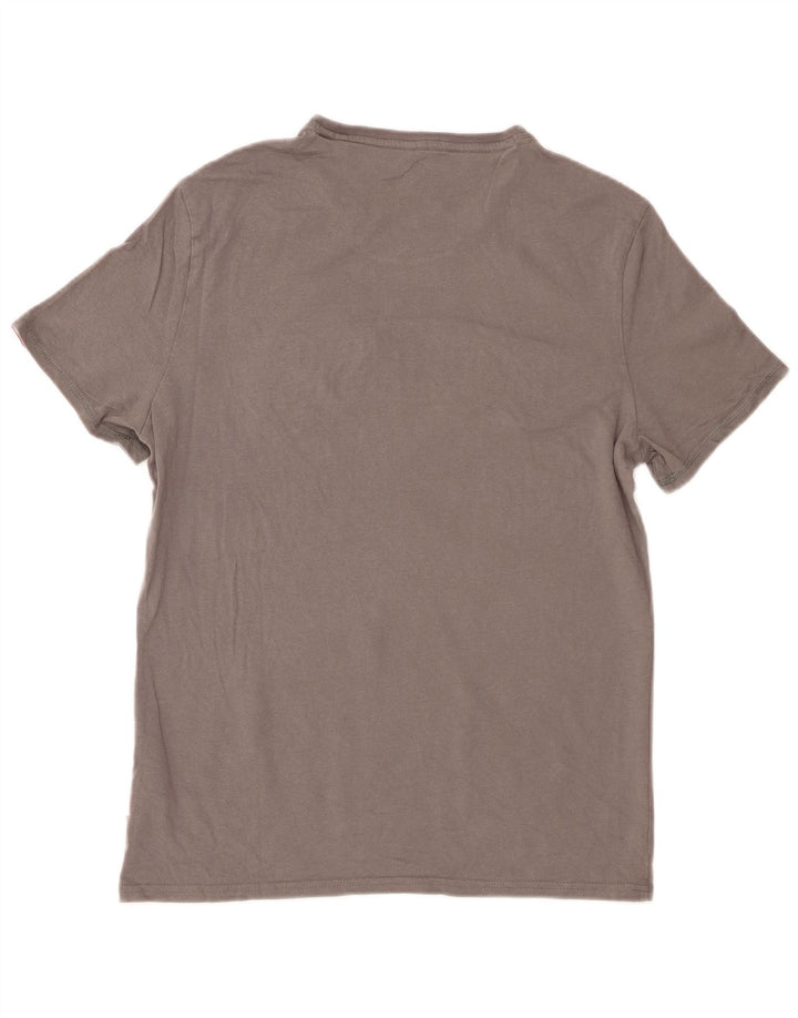 Guess Herre Slim Fit Grafisk T-shirt Top mellemgrå bomuld