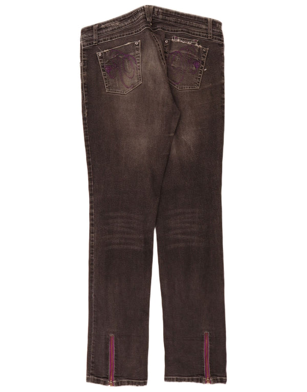 Roxy Kvinder Grafisk Slim Jeans W32 L32 Grå Bomuld