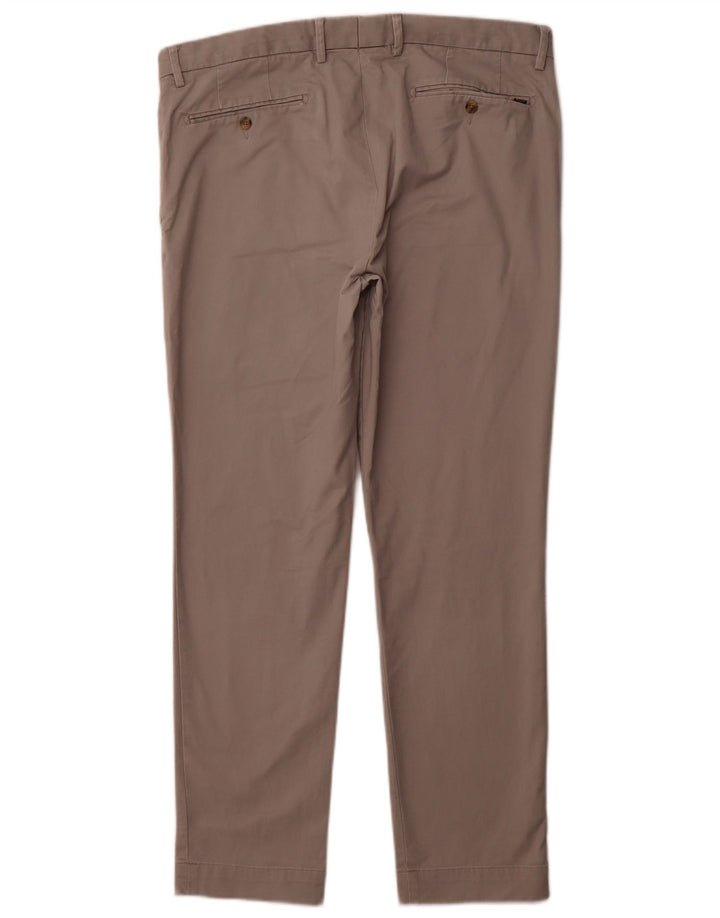 POLO RALPH LAUREN Herre Slim Fit Suit Bukser W36 L30 Grå Bomuld