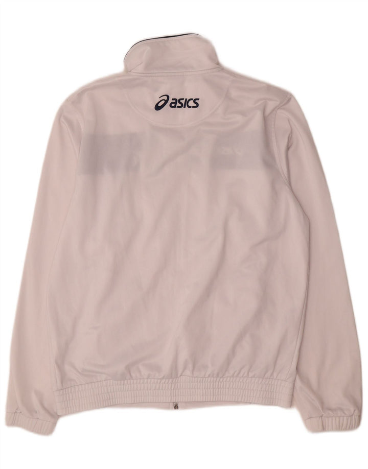 Asics Træningsdragt til mænd Topjakke Medium White Colourblock Polyester