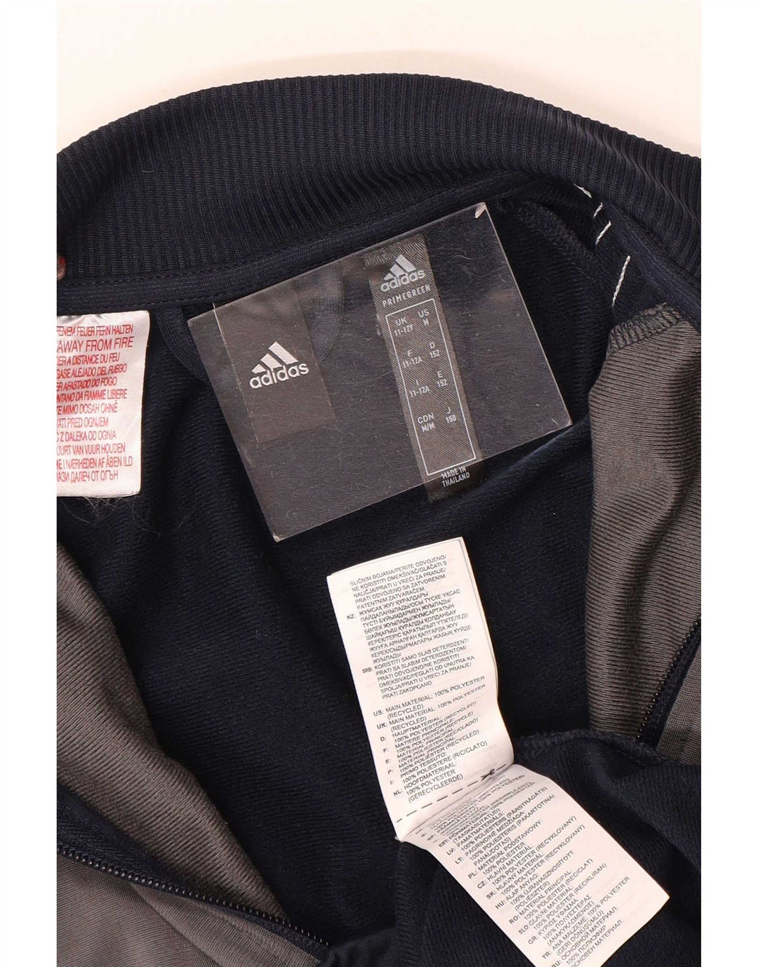Adidas Træningsdragt Topjakke til drenge 11-12 år Navy Blue Colourblock