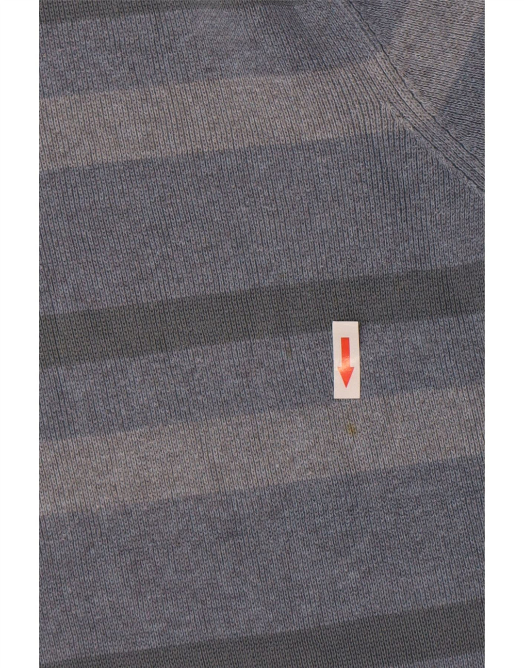 Marks & Spencer Herre sweater med rund hals, stor blå stribet bomuld