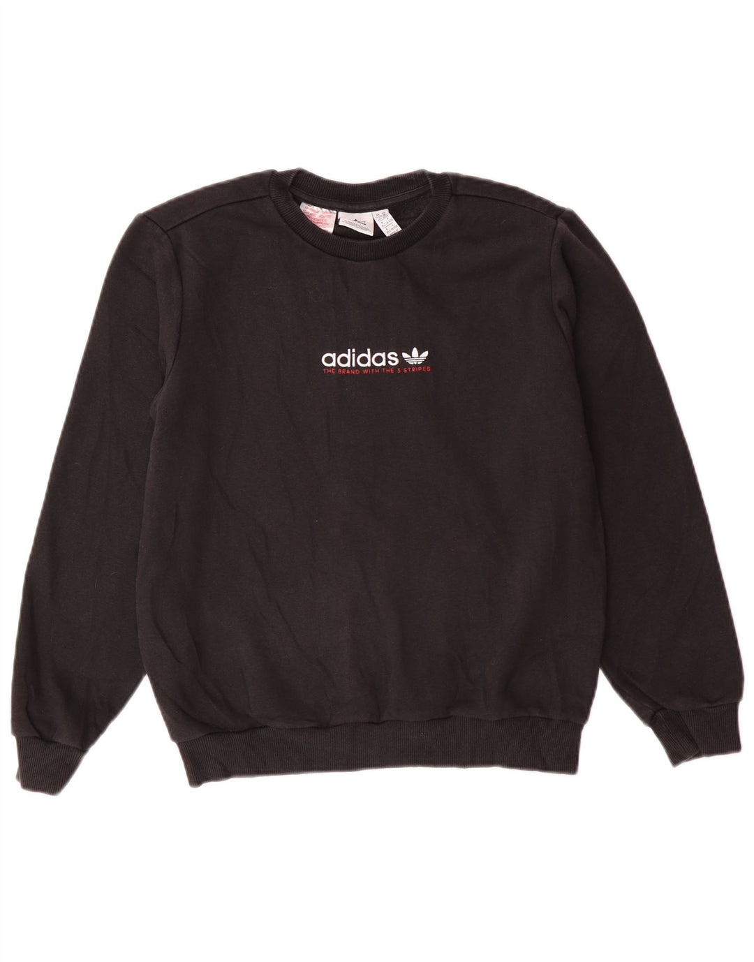 Adidas Boys Graphic Sweatshirt Jumper 11-12 år Medium Sort Bomuld