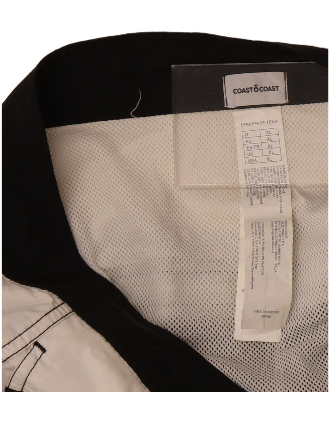 Coast Herre grafiske svømmeshorts XL Sort Colourblock Polyamid Beach