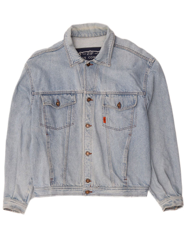 Lynlås Herre denimjakke UK 40 Large Blue