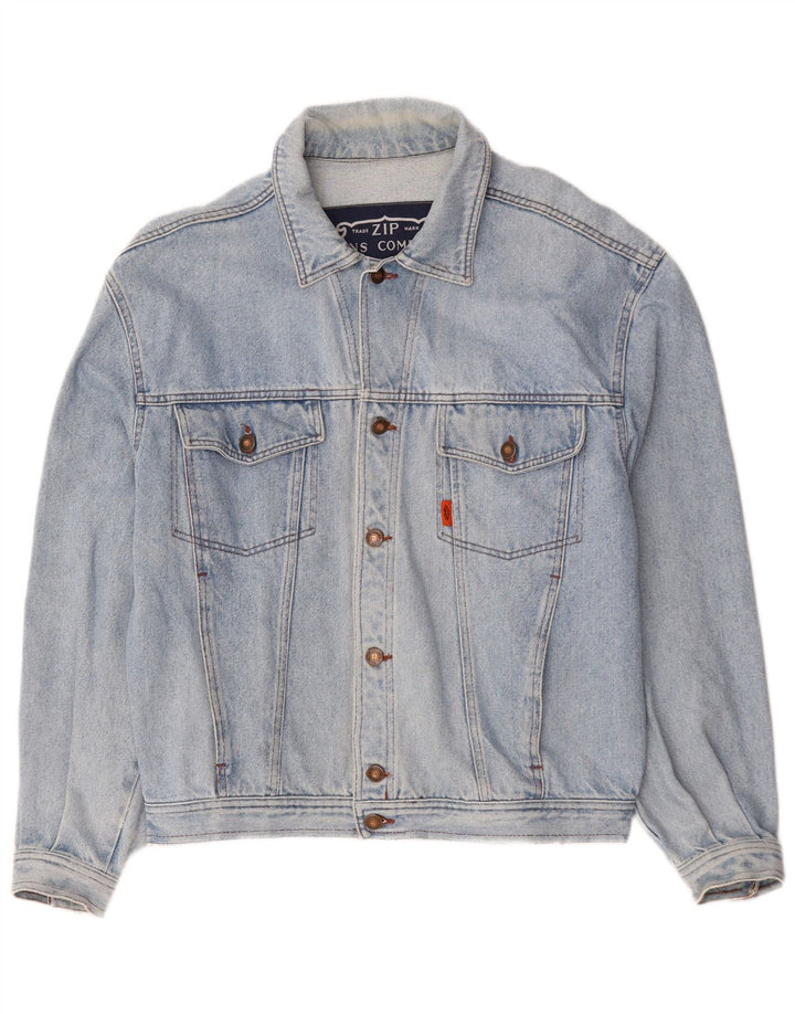 Lynlås Herre denimjakke UK 40 Large Blue