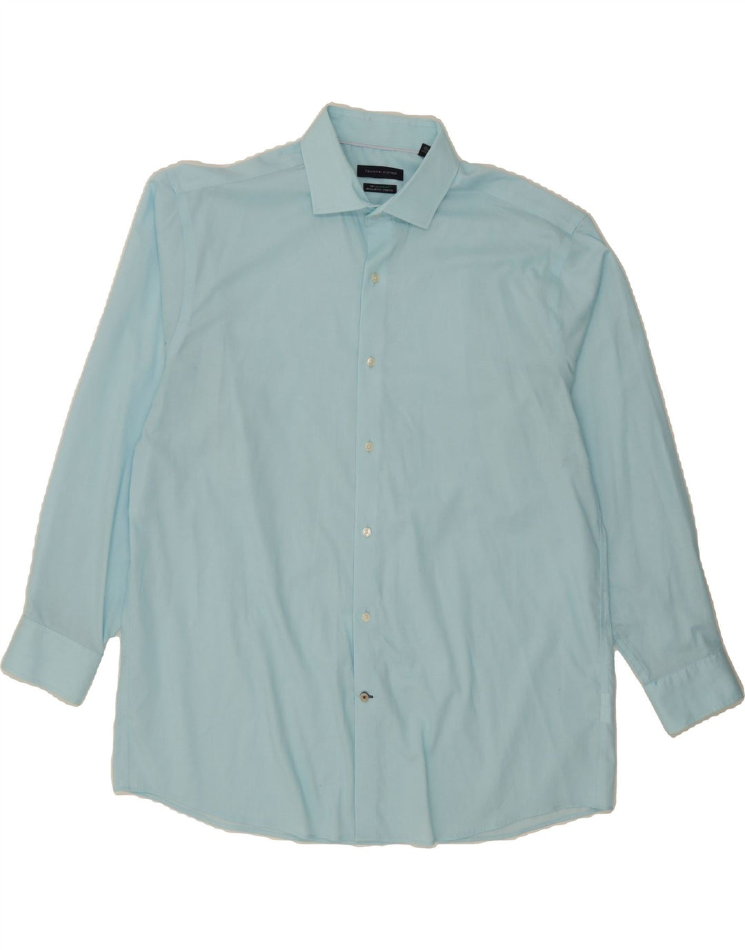 TOMMY HILFIGER Mens Regular Fit Shirt Size 17 1/2 XL Blue Vintage Tommy Hilfiger and Second-Hand Tommy Hilfiger from Messina Hembry 