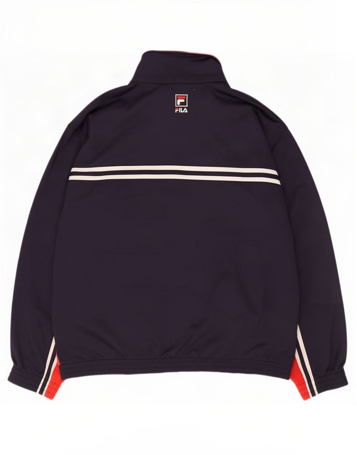 Fila Træningsdragt til mænd Topjakke XL Marineblå Colourblock Polyester