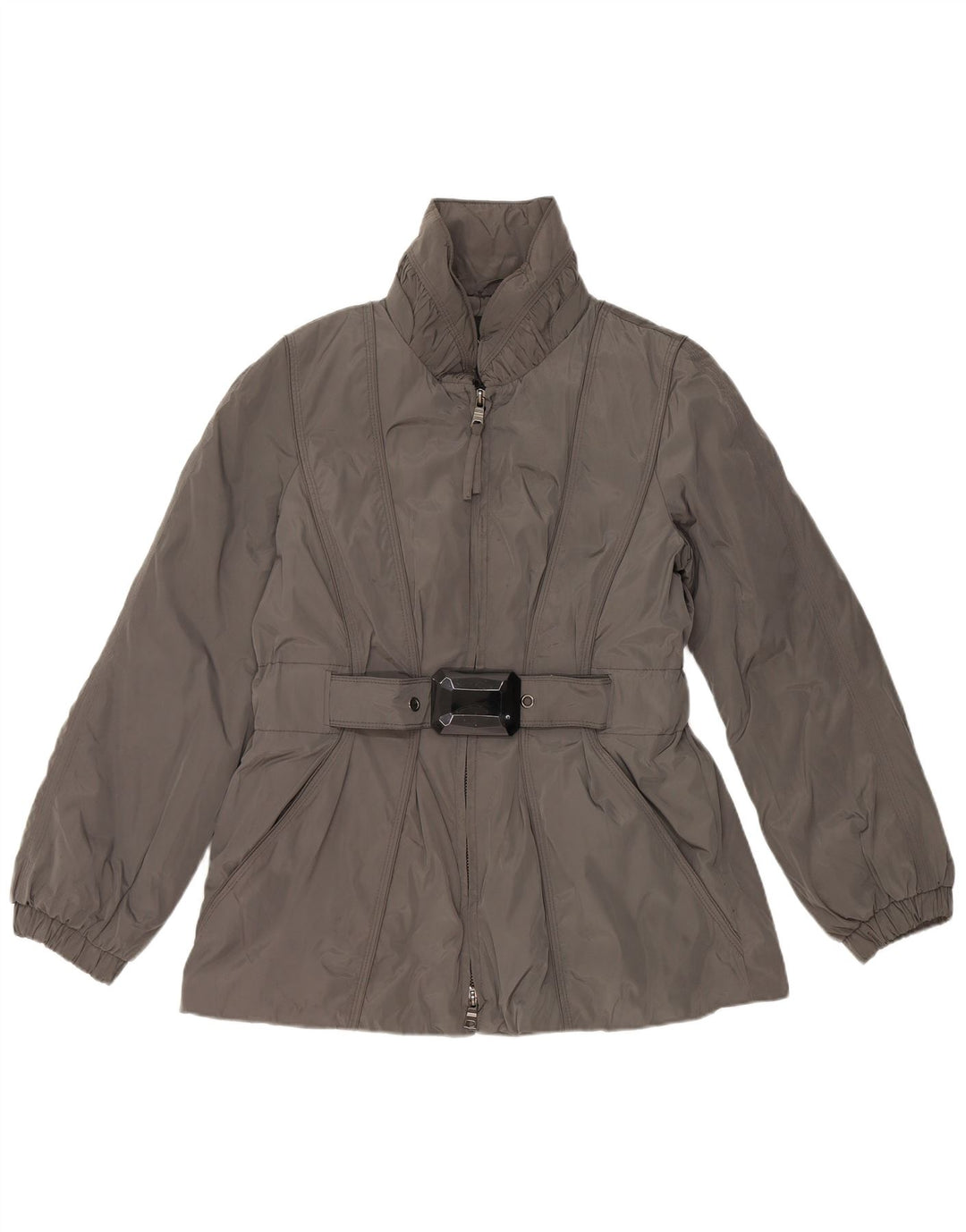 ZARA polstret jakke til kvinder UK 18 XL Grå