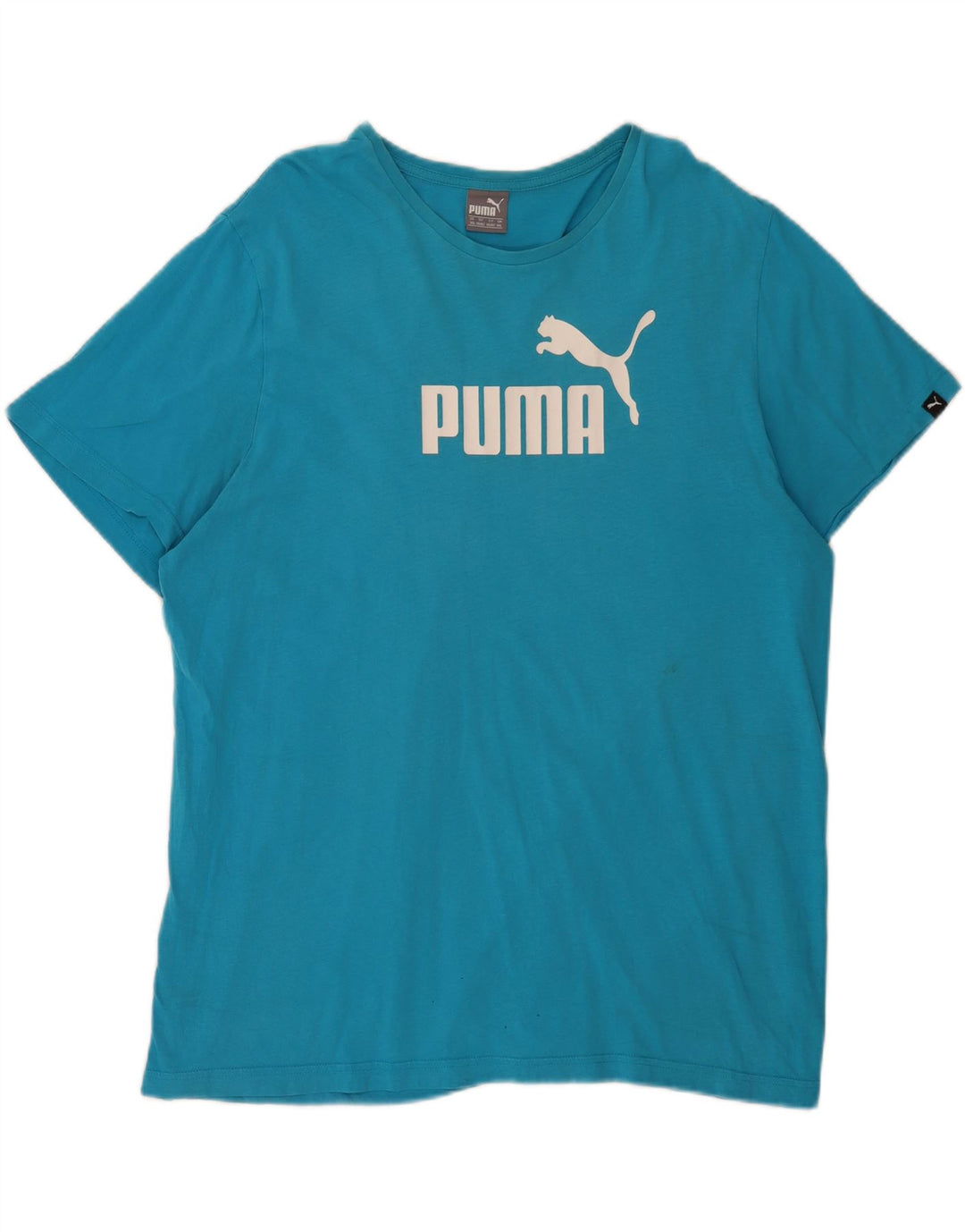 Puma Herre Grafisk T-Shirt Top 2XL Blå