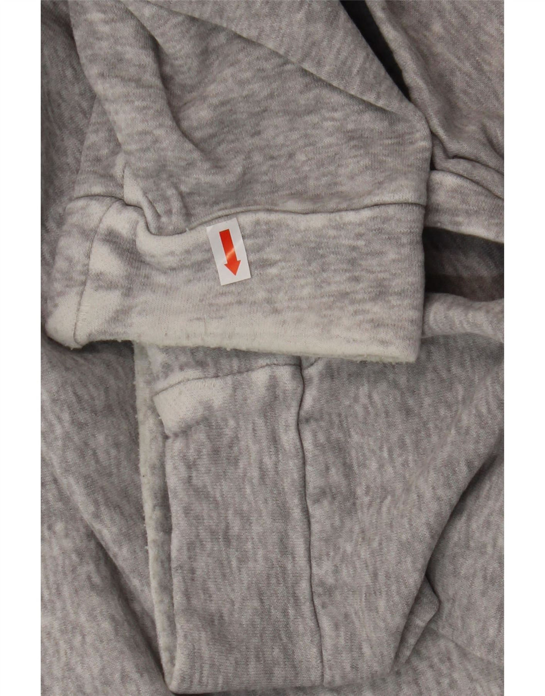 ADIDAS Sweatshirt-trøje til mænd, stor grå flækket bomuld
