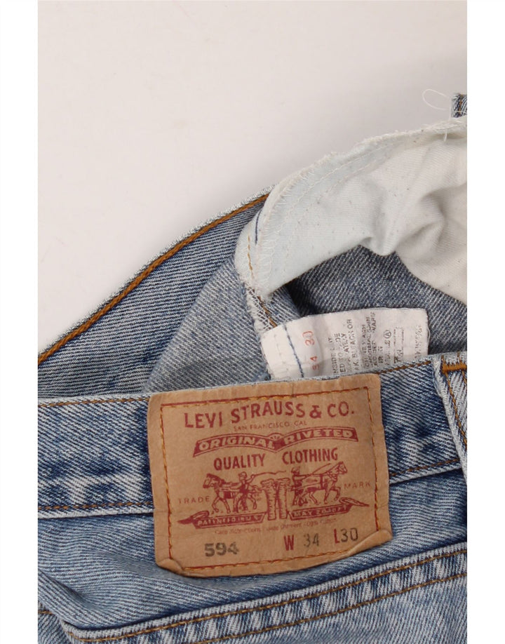 LEVI'S Mens Straight Jeans W34 L30 Blue Cotton Vintage Levi's and Second-Hand Levi's from Messina Hembry 