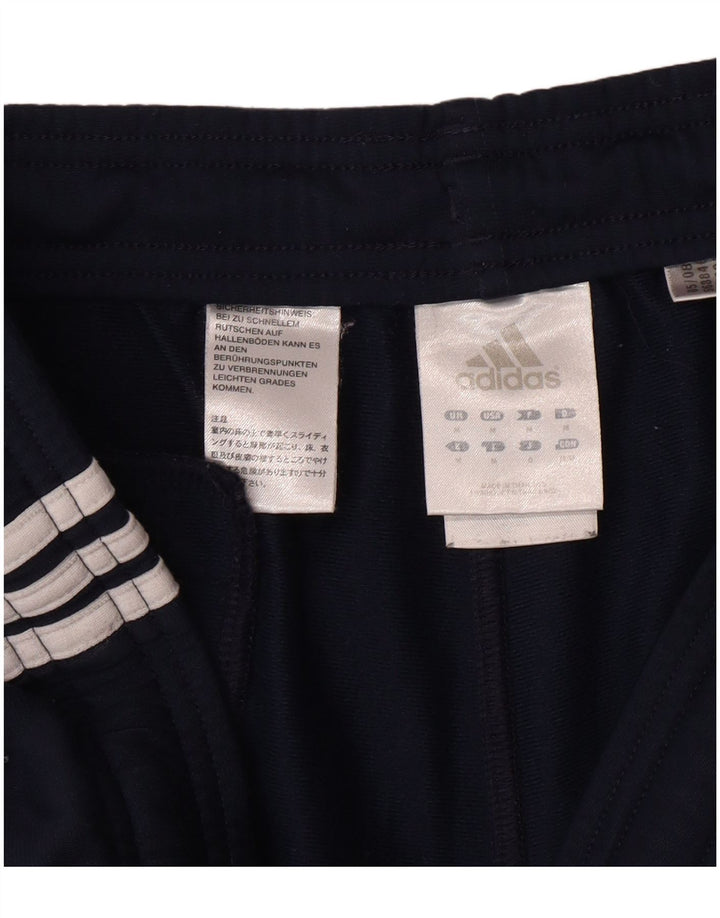 ADIDAS Mens Tracksuit Trousers Medium  Navy Blue Polyester