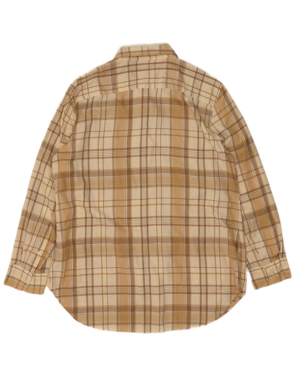 Ralph Lauren Herre Flanelskjorte Medium Beige Ternet Bomuld