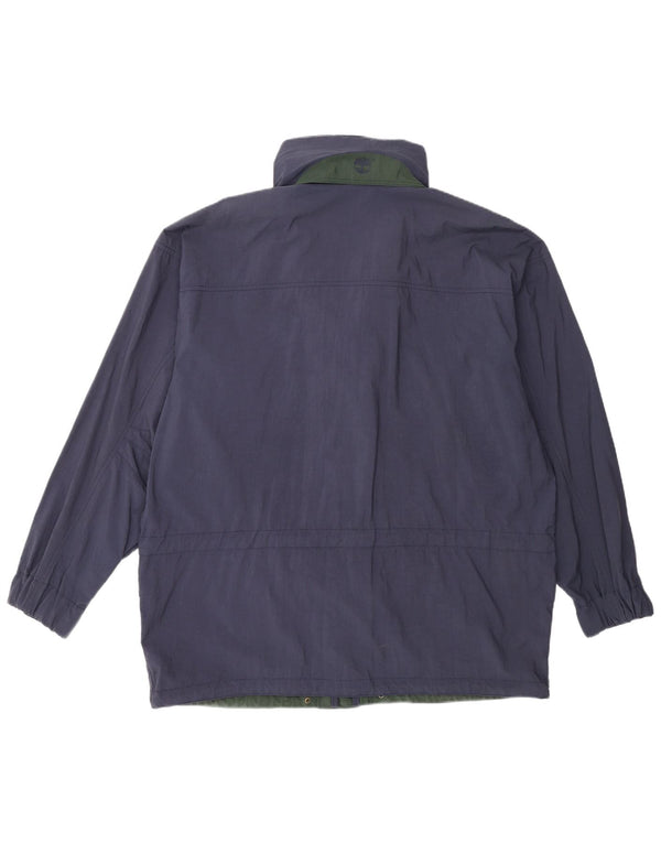 Timberland Herre Weathergear Hooded Utility Jacket UK 38 Medium Navy Blue