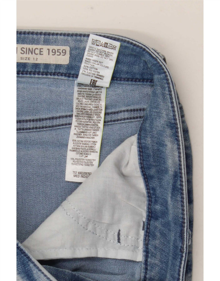Marks & Spencer Dame denim Shorts UK 12 Medium W31 Blue Cotton