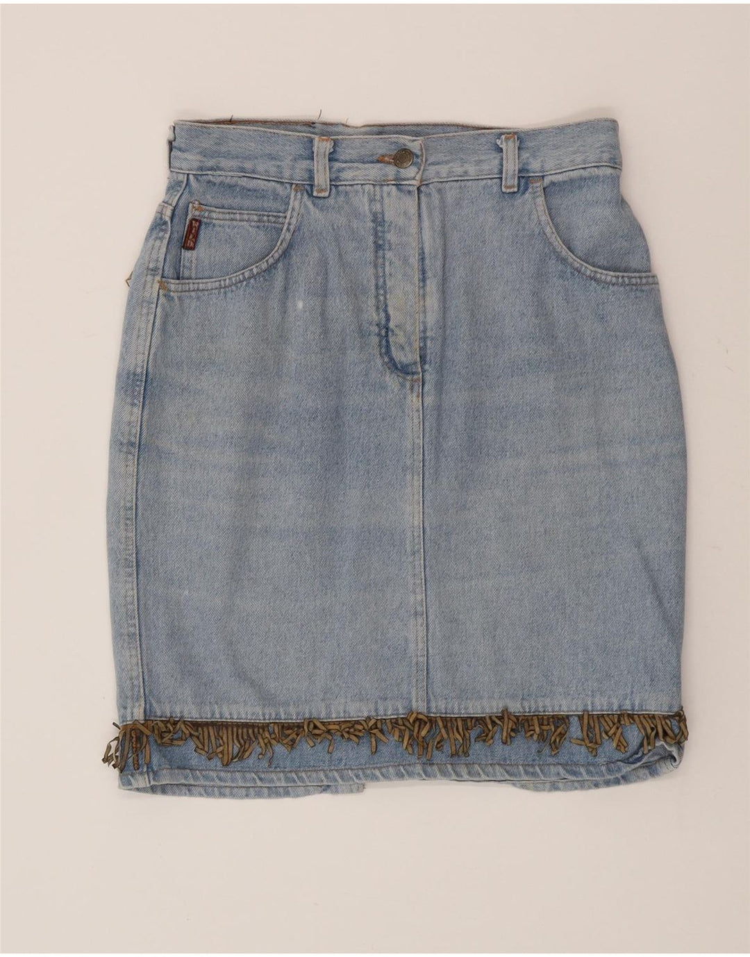 Wild Womens Denim Nederdel W30 Medium Blue