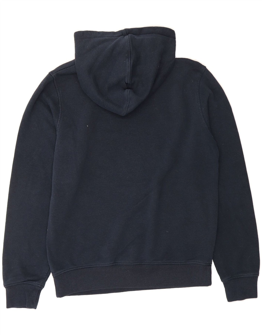 JACK & JONES Mens Graphic Hoodie Jumper Medium Navy Blue Cotton Vintage Jack & Jones and Second-Hand Jack & Jones from Messina Hembry 