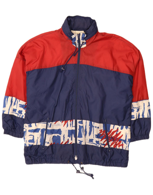 Vintage Regnjakke til mænd UK 42 XL Navy Blue Colourblock