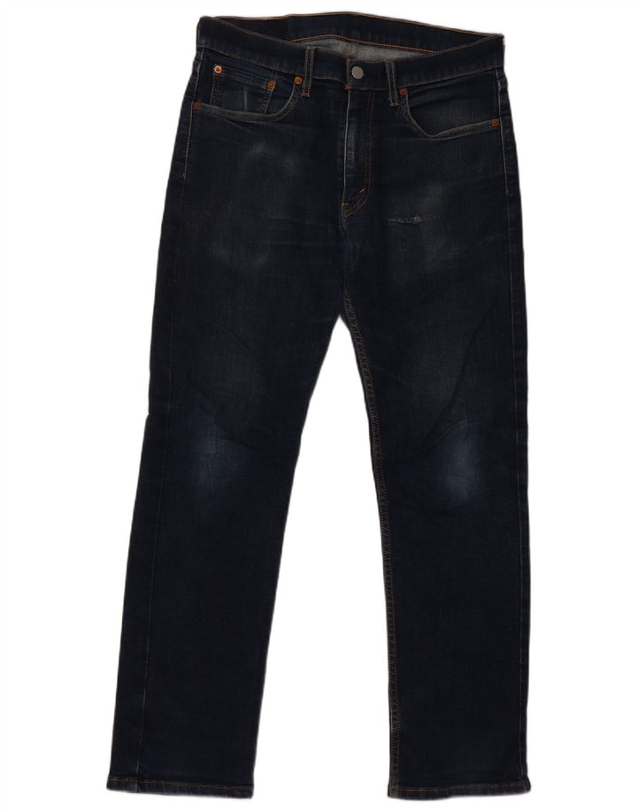 Levi's Herre 514 Straight Jeans W32 L30 Marineblå Bomuld