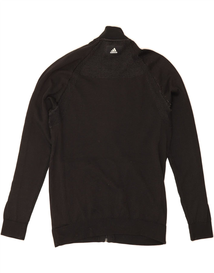 ADIDAS Mens Tracksuit Top Jacket Small Black Polyester Vintage Adidas and Second-Hand Adidas from Messina Hembry 
