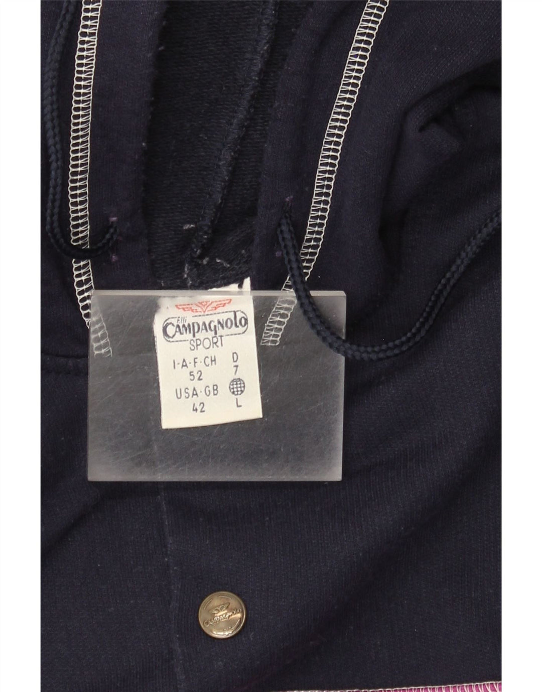 Campagnolo Dame Oversized Graphic Full Tracksuit UK 16 Large Navy Blue