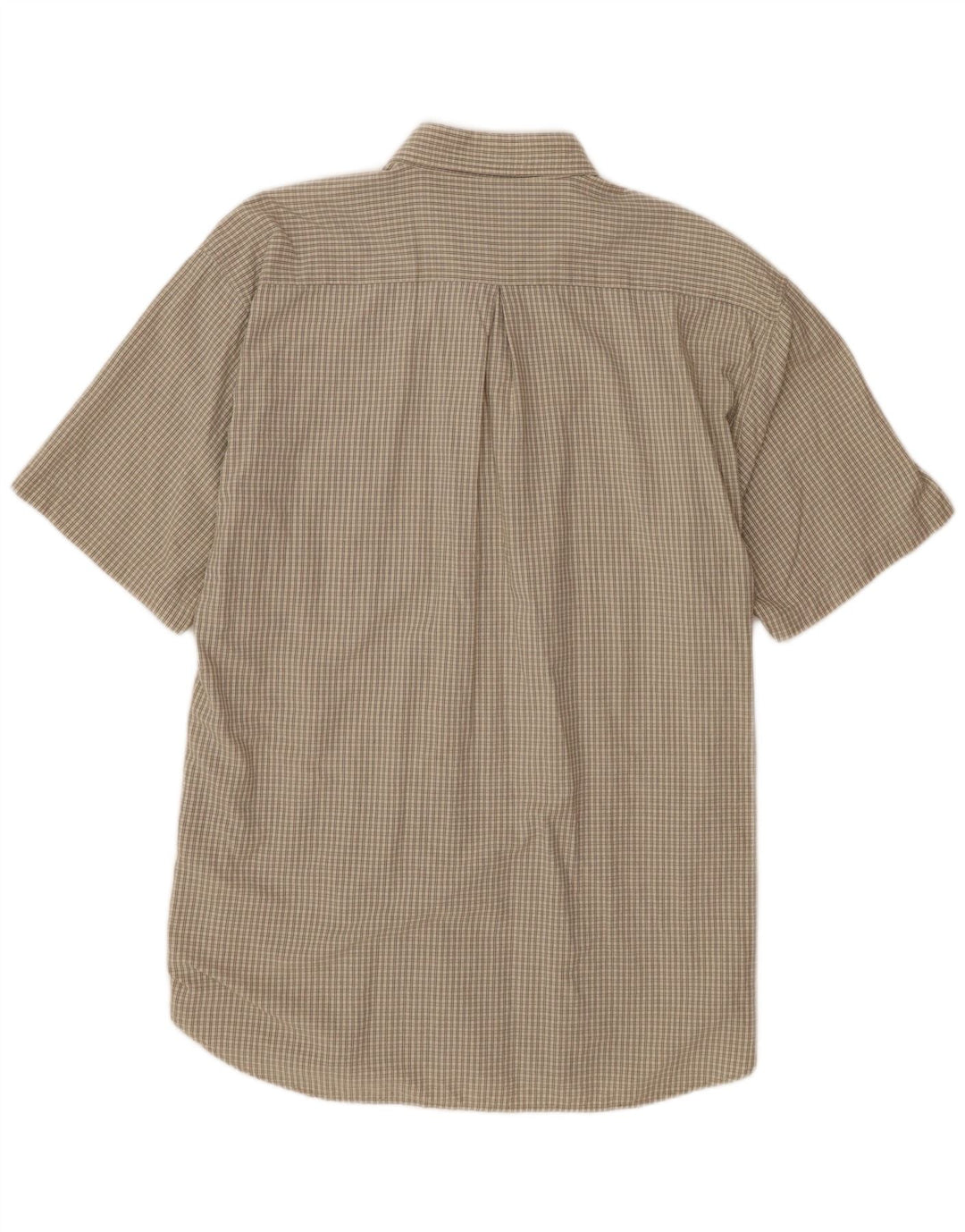 Fila Kortærmet Herreskjorte XL Beige Gingham Bomuld