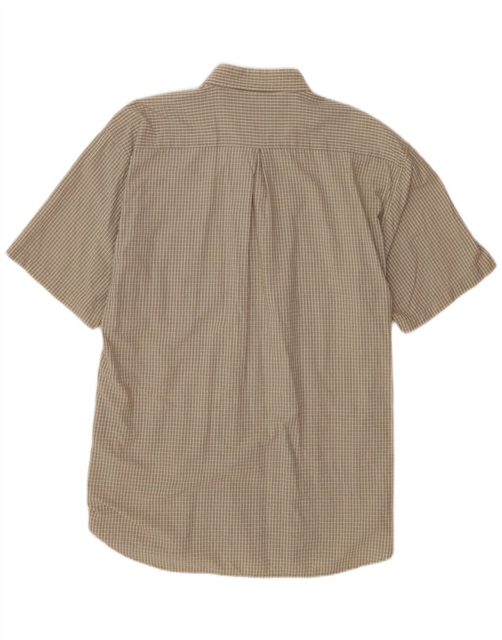 Fila Kortærmet Herreskjorte XL Beige Gingham Bomuld