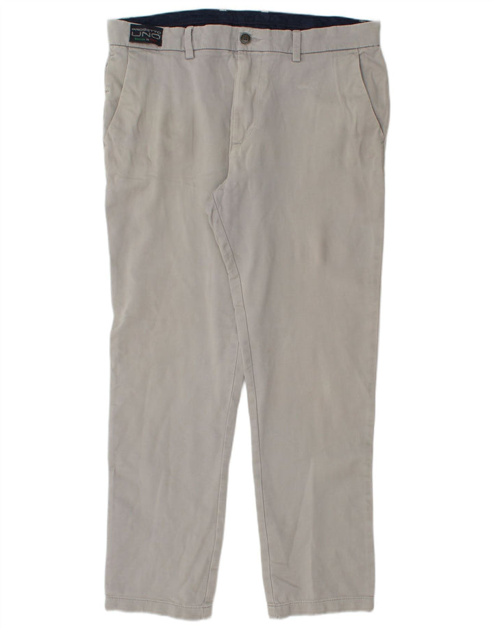 Marks & Spencer Herre Regular Fit Chinobukser W36 L31 Grå Bomuld