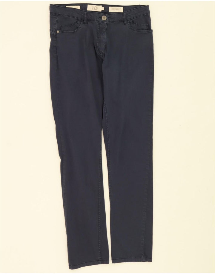 DACK'S Womens Regular Fit Casual Trousers IT 42 Medium W30 L32 Navy Blue Vintage Dack's and Second-Hand Dack's from Messina Hembry 